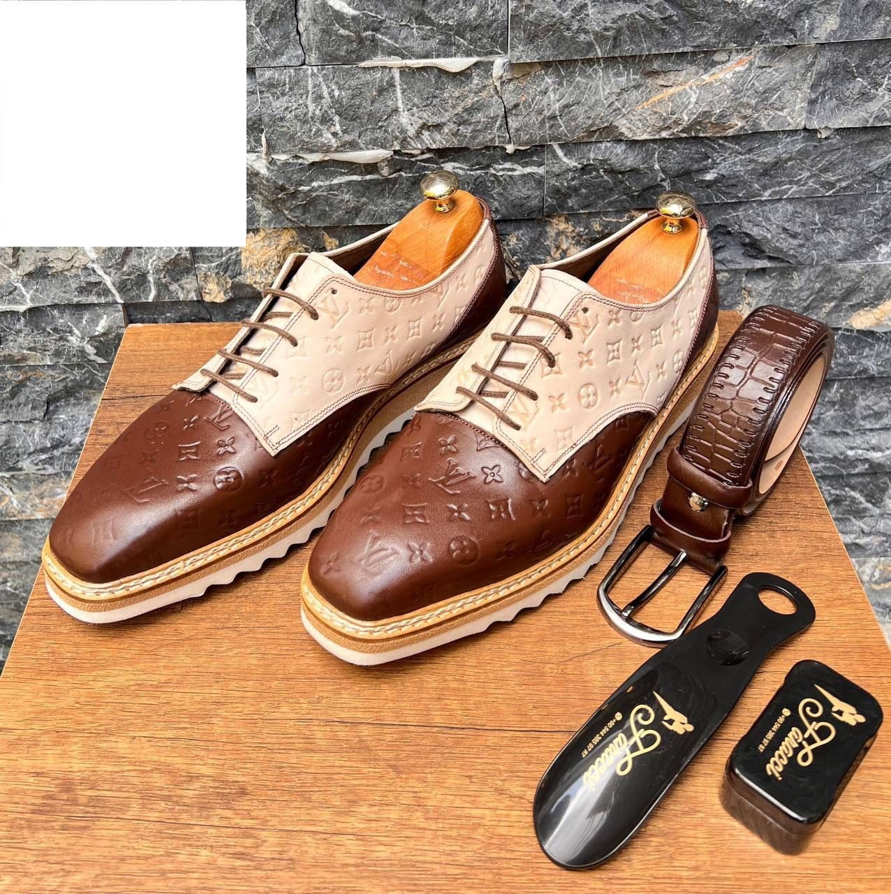 LV Men Leather Shoes